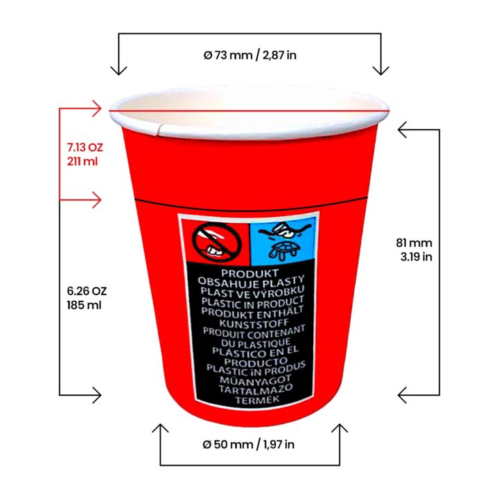 Einwand Pappbecher "Red SL" – Bild 2