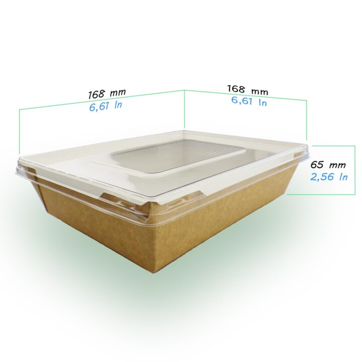 Speisebox "Crystal" mit transparentem Flachdeckel – Bild 2