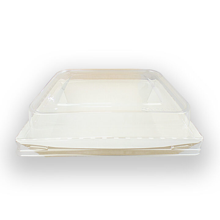 Bio Speisebox "DO-Crystal" mit transparentem Deckel 800 ml 60 Stück