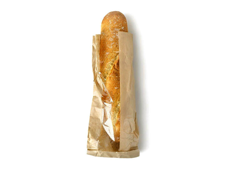 Baguettebeutel, Faltenbeutel mit perforiertem Fenster "Kraft" – Bild 2