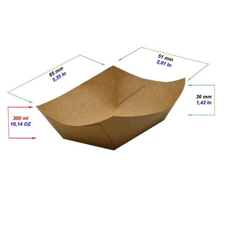 Snackschale aus Pappe "Kraft-S" – Bild 2