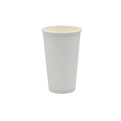 Einwand-Pappbecher "Plain White"