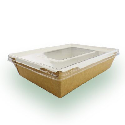 Speisebox "Crystal" mit transparentem Flachdeckel