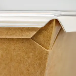 Speisebox "Crystal" mit transparentem Flachdeckel – Materialdetail und Verarbeitung