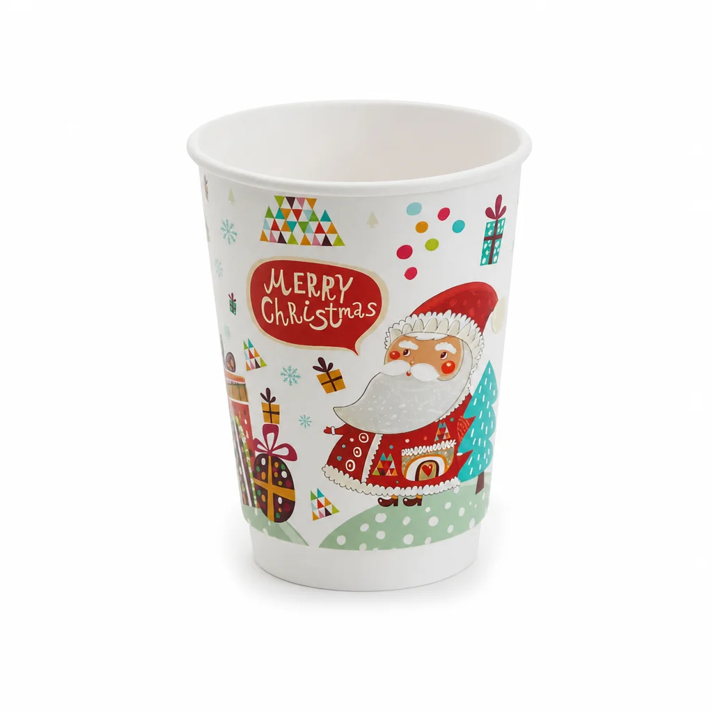 Doppelwand-Thermobecher "Christmas" &ndash; Ansicht von der Seite