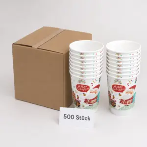 Doppelwand-Thermobecher "Christmas" – Verpackungseinheit