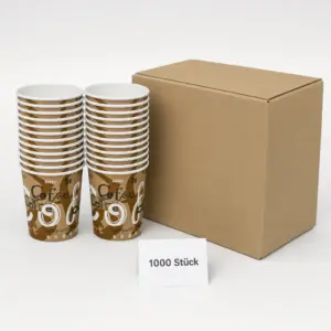Einwand-Pappbecher "Coffee" – Verpackungseinheit