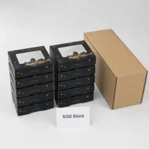 Sushi Box Premium mit Sichtfenster: Professionelle Verpackung für Ihren Sushi-Lieferservice – Verpackungseinheit