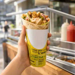 Wrap Becher – im Einsatz